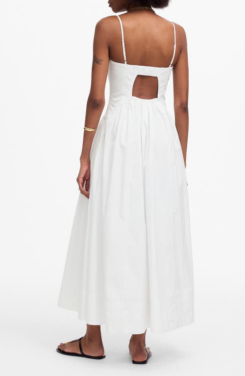 Shop Madewell Seamed Poplin Midi Sundress