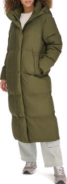 Levi's Water Resistant Side Zip Maxi Puffer Coat
