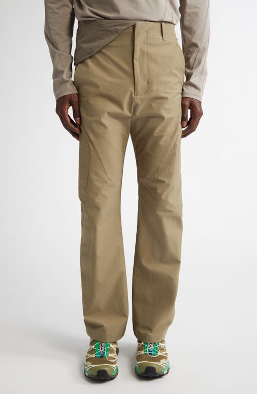 POST ARCHIVE FACTION 7.0 Technical Nylon & Cotton Blend Pants Right in Olive Green 