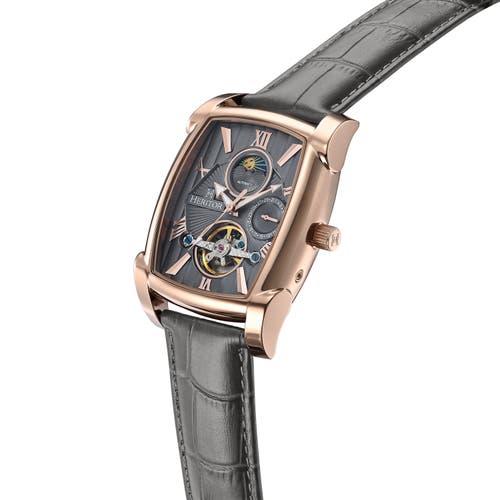 Heritor Automatic Valentin Mens Automatic Watch With Date In Gray