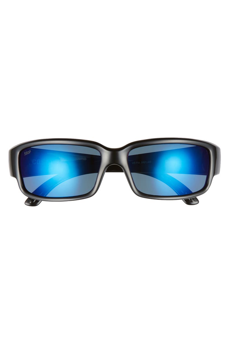Caballito 60mm Polarized Sunglasses, Alternate, color, BLACK/ BLUE MIRROR