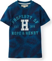 Hope & Henry Boys' Printed Short Sleeve Graphic Tee
