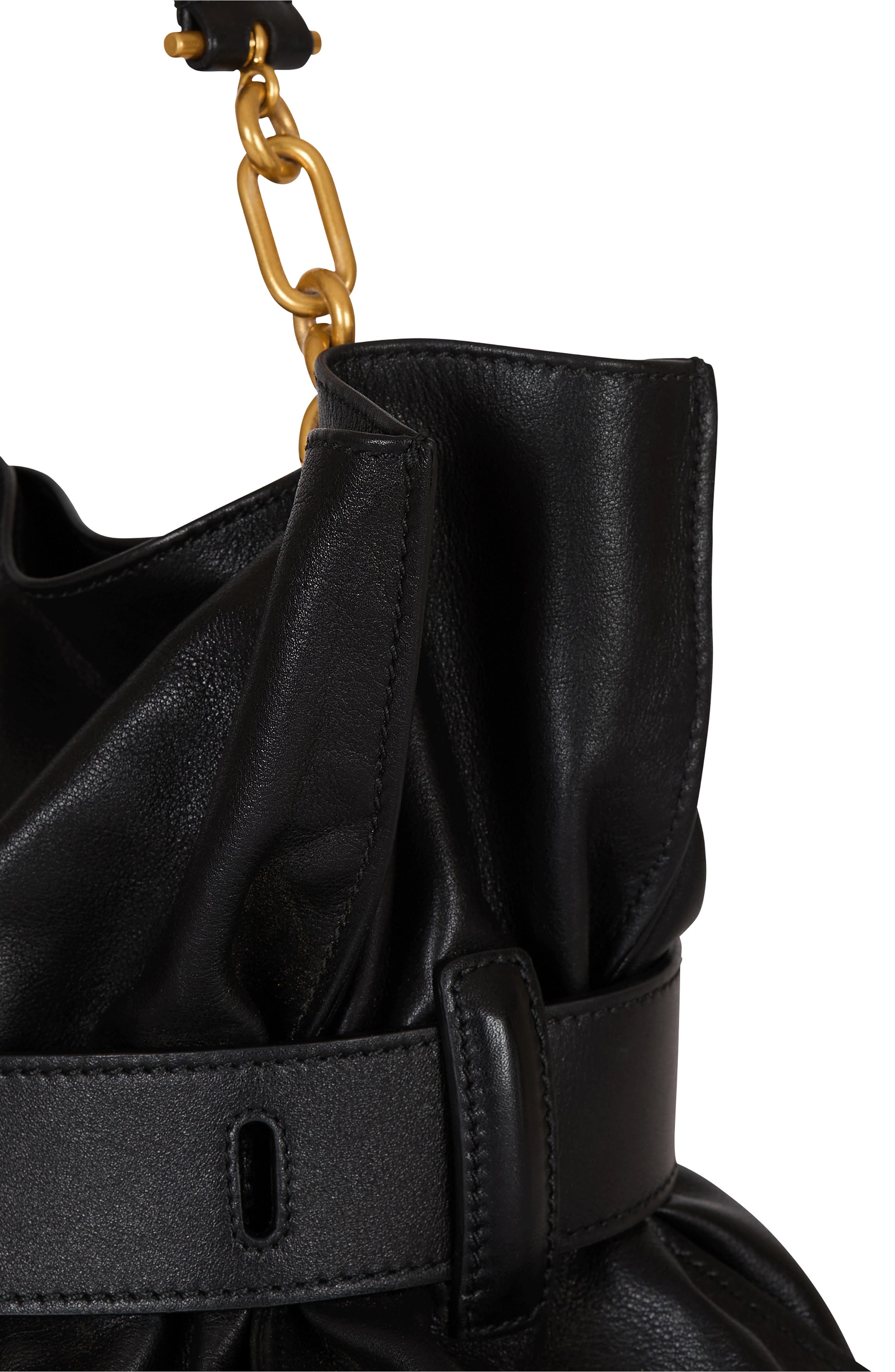 Balmain Medium Anthem Leather Tote, Alternate, color, 