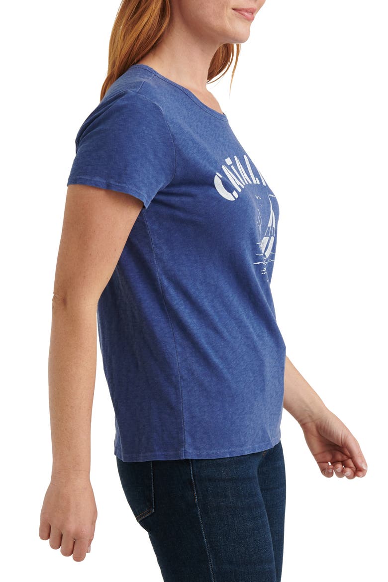 Catalina Sailing Graphic Cotton Tee, Alternate, color, BLUE DEPTHS