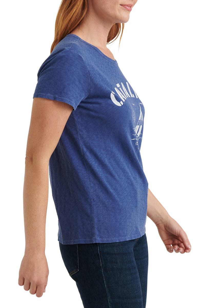 Lucky Brand Catalina Sailing Graphic Cotton Tee, Alternate, color,