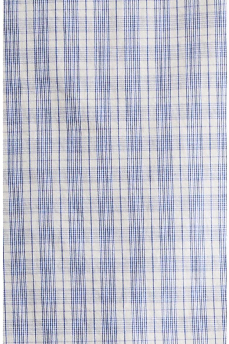 Canary Plaid Cotton Button-Up Shirt, Alternate, color, CHAMPAGNE