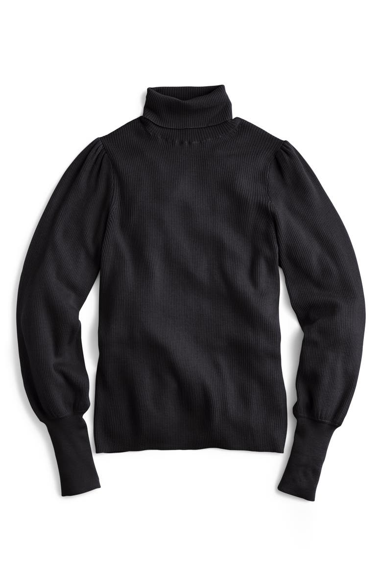 J.Crew Balloon Sleeve Turtleneck Sweater, Alternate, color, 