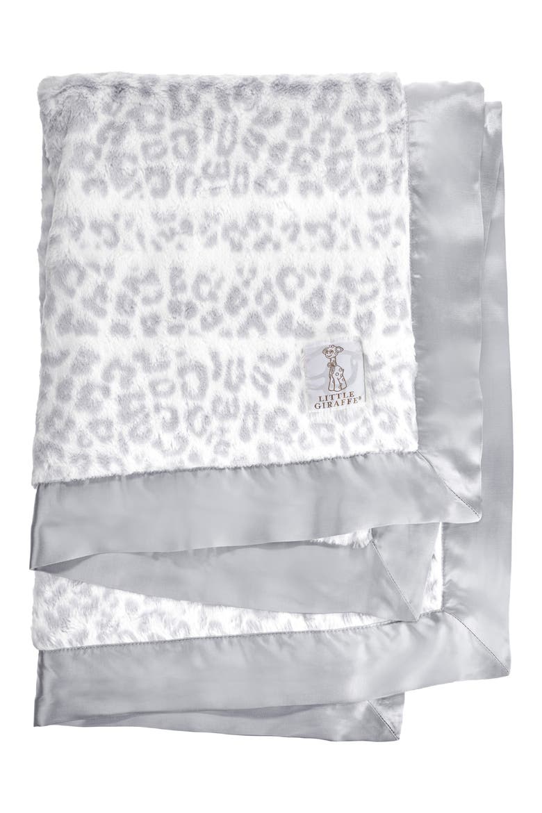 Luxe Leshiba Baby Blanket, Main, color, SILVER