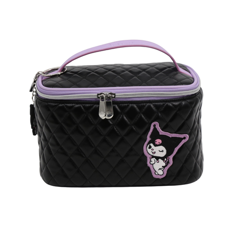 Kuromi Quilted Train Case - Faux Leather