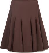 MANGO Pleat Midi Skirt