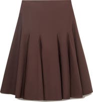 MANGO Pleat Midi Skirt