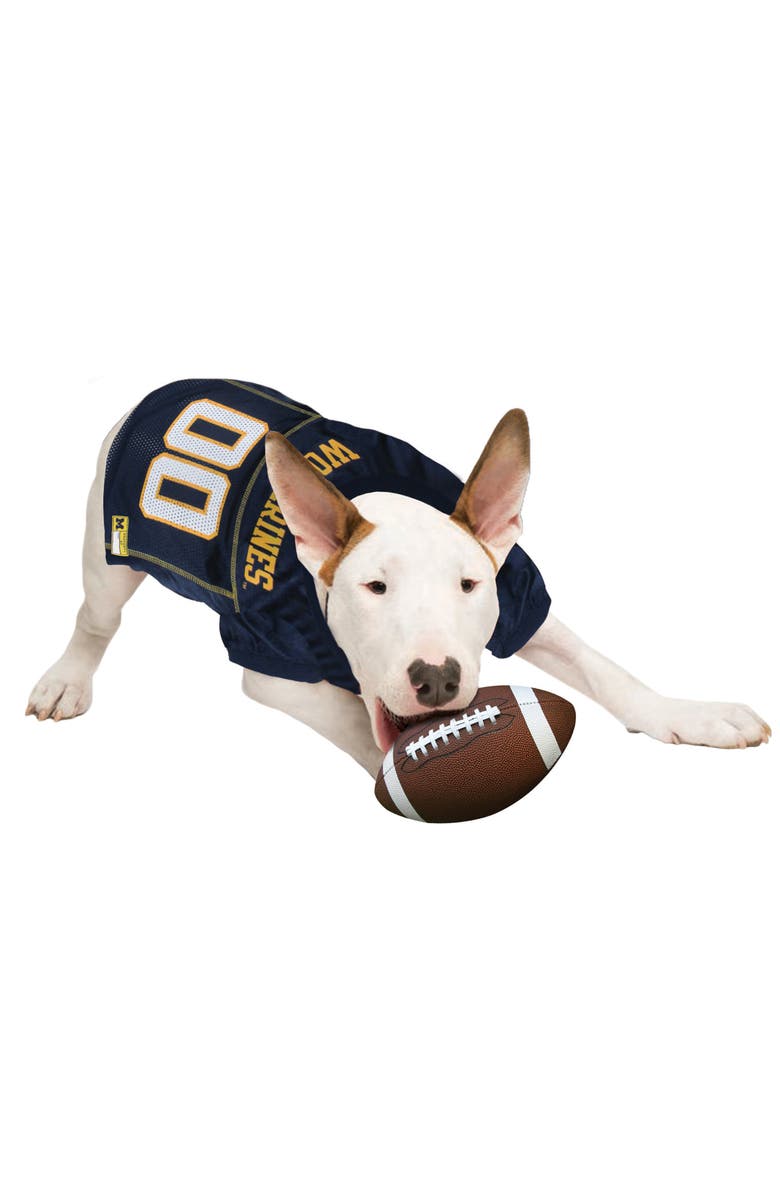 PETS FIRST Michigan Mesh Dog Jersey, Alternate, color, Blue