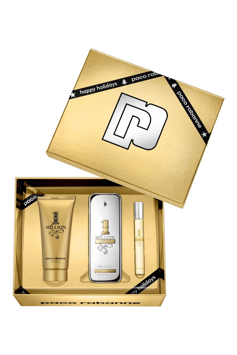 paco rabanne 1 Million Lucky Eau de Toilette Set USD $124 Value, Alternate, color, NO COLOR