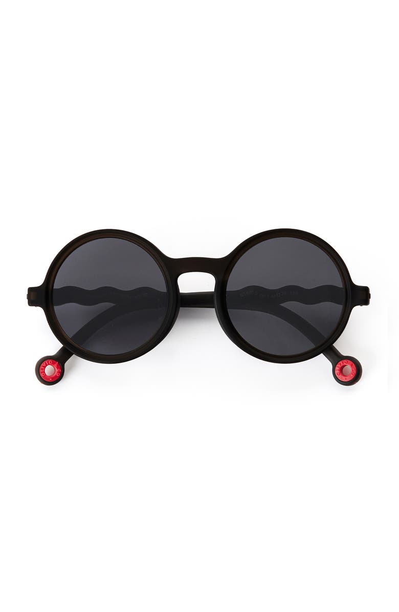OLIVIO Youth Round Sunglasses, Alternate, color, Squid Black