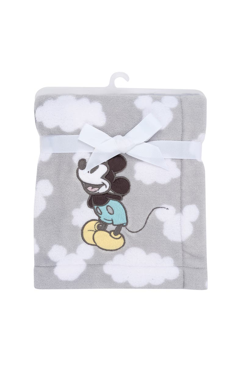 Lambs & Ivy Disney Baby Moonlight Mickey Mouse Soft Fleece Baby Blanket, Alternate, color, 