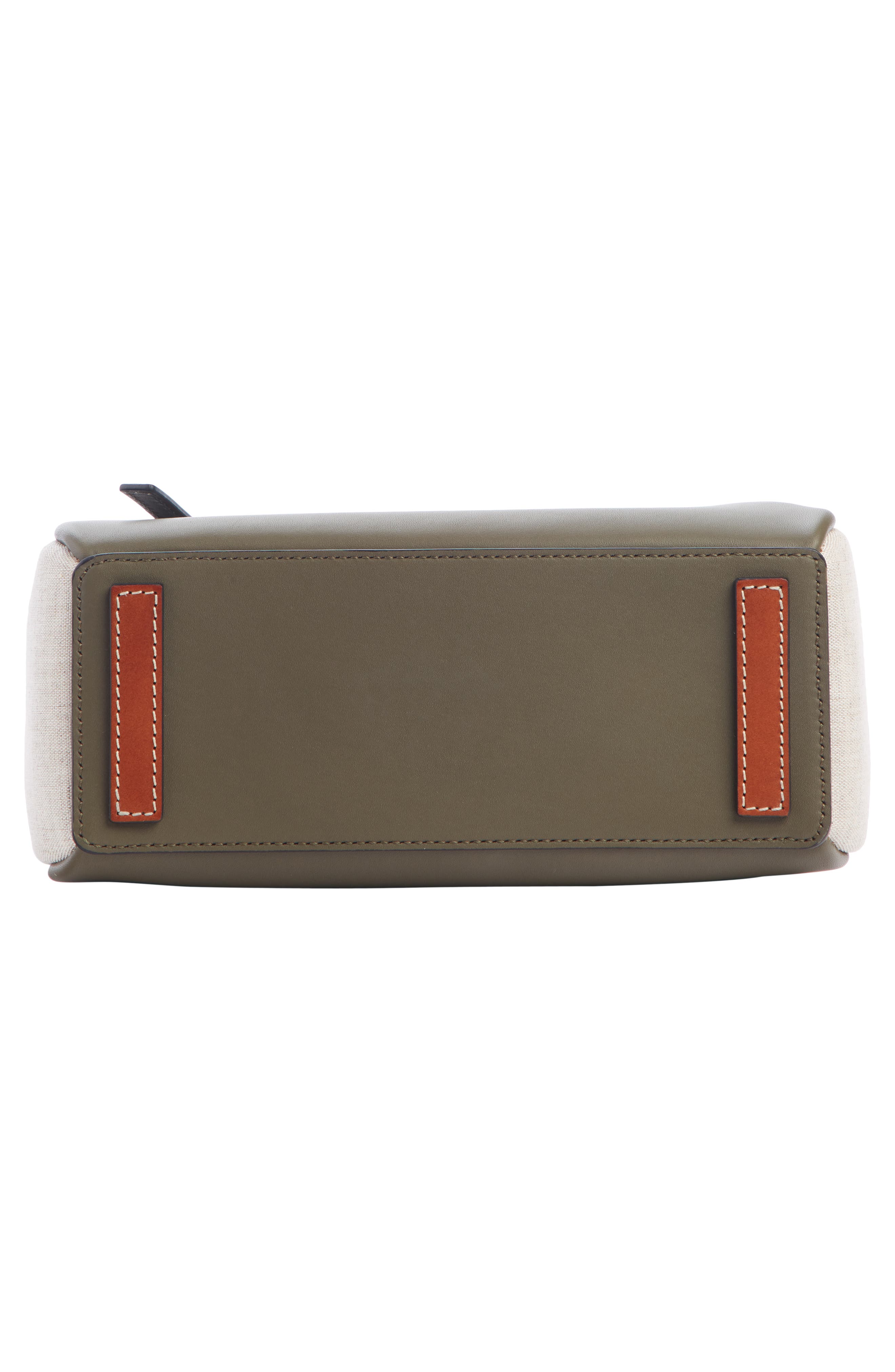 Loewe Mini Lazo Leather & Canvas Bag, Alternate, color, 