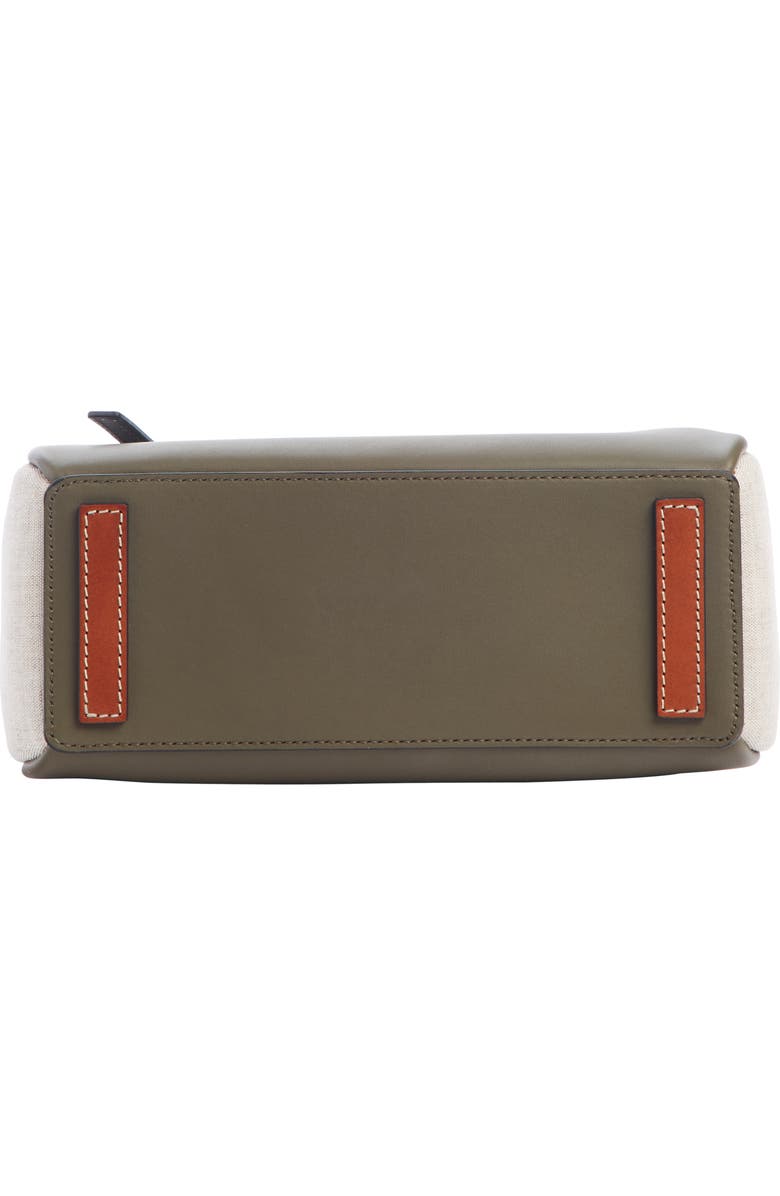 Loewe Mini Lazo Leather & Canvas Bag, Alternate, color,