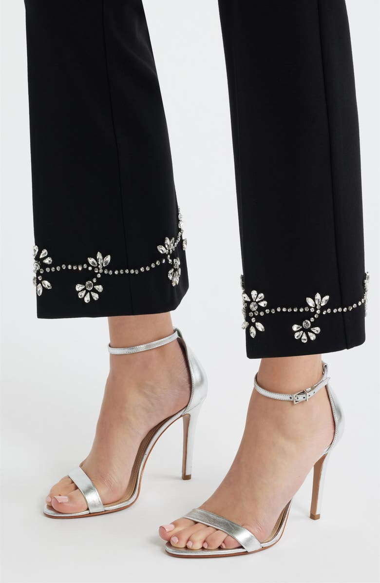 Anne Klein Rhinestone Embellished Hollywood Waist Pull-On Pants, Alternate, color,