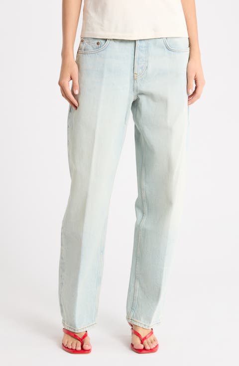 Tapered Wide Leg Jeans