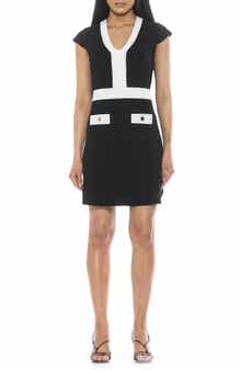 Alexia Admor Rhea Contrast Detail Knit Dress
