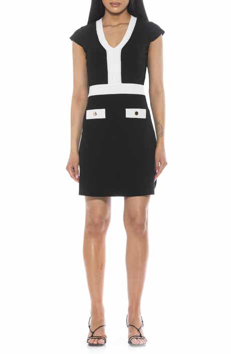 Alexia Admor Rhea Contrast Detail Knit Dress