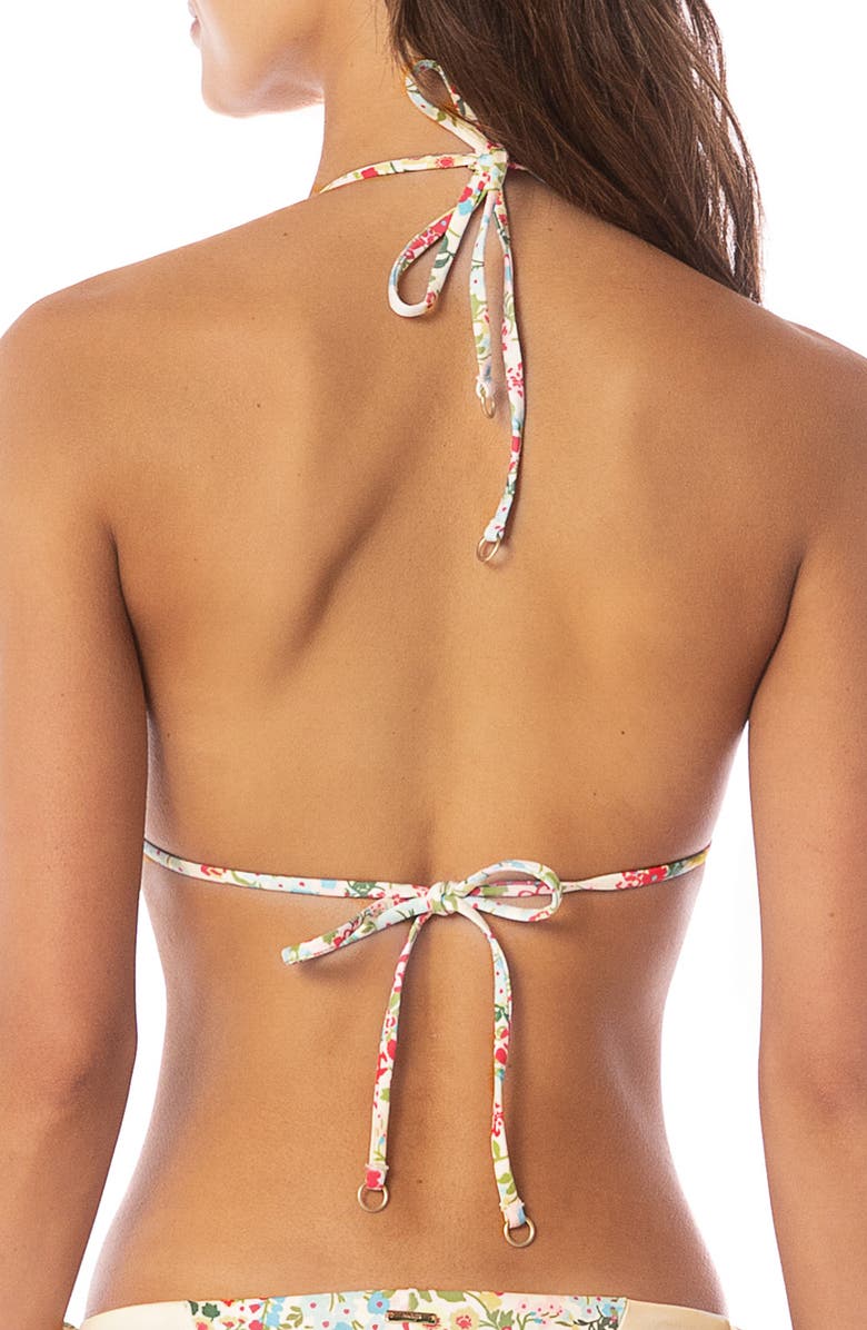 Maaji Alana Reversible Bikini Top, Alternate, color, Open White