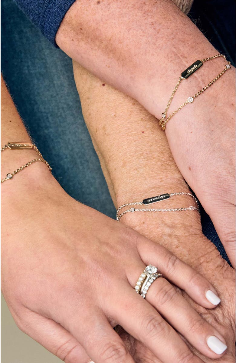 Alex and Ani Mom' Infinity Chain Bracelet, Adjustable, Alternate, color, Silver