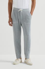 Brunello Cucinelli Cotton knit trousers