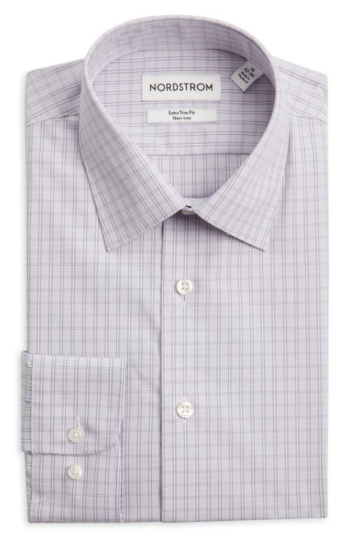 Nordstrom Extra Trim Fit Check Non-iron Dress Shirt