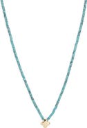 Argento Vivo Sterling Silver Puffy Turquoise Beaded Pendant Necklace