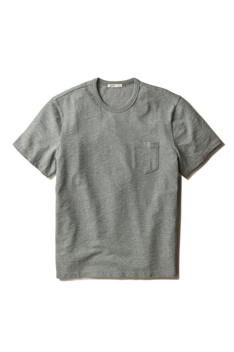 Luxe Slub Pocket T-Shirt, Alternate, color, HEATHER GREY