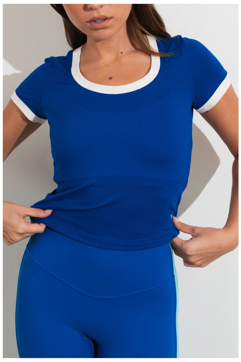 Motive Scoop Tee, Main, color, River Contrast