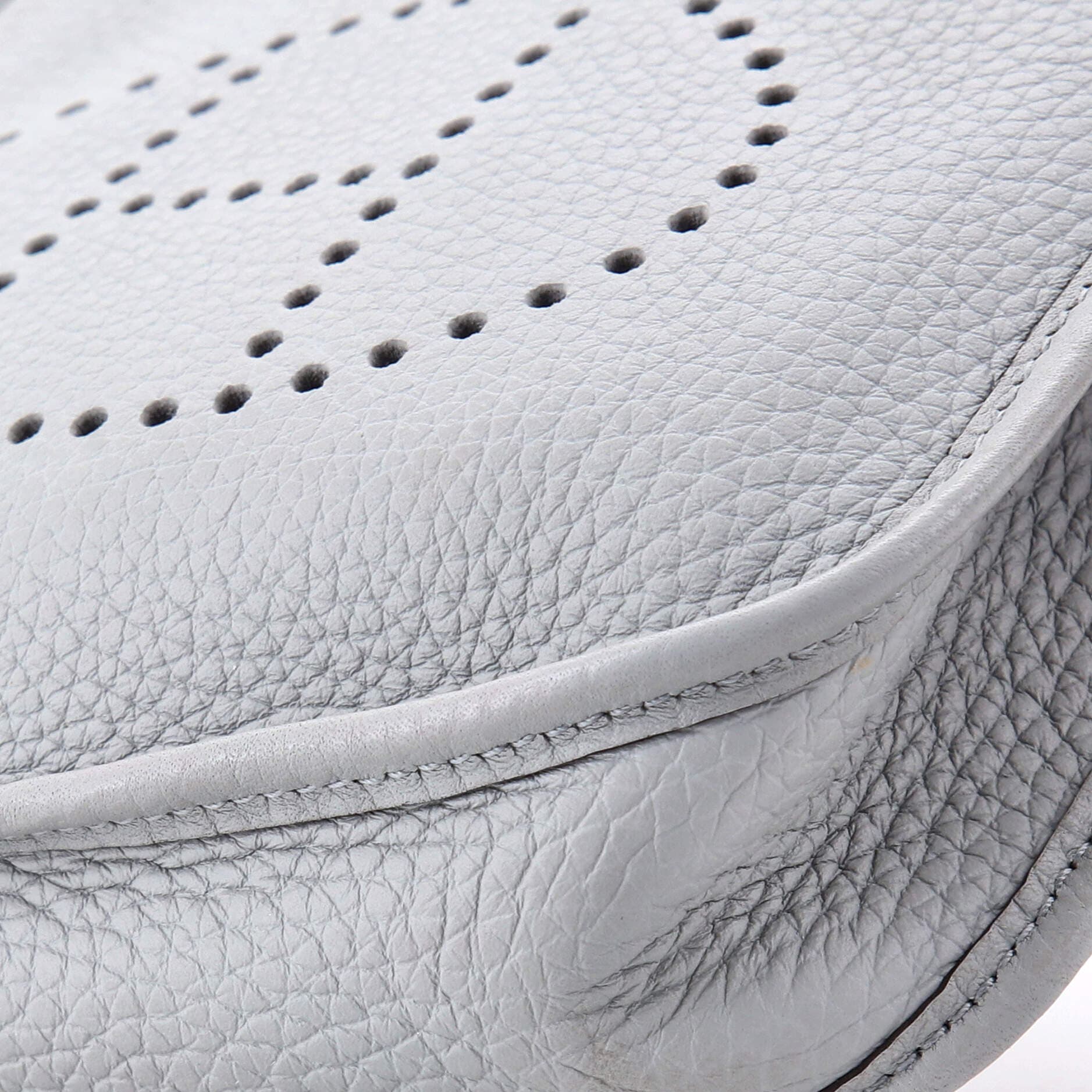 Pre-Owned Hermes Evelyne Bag Gen III Clemence TPM, Alternate, color, Bleu Glacier