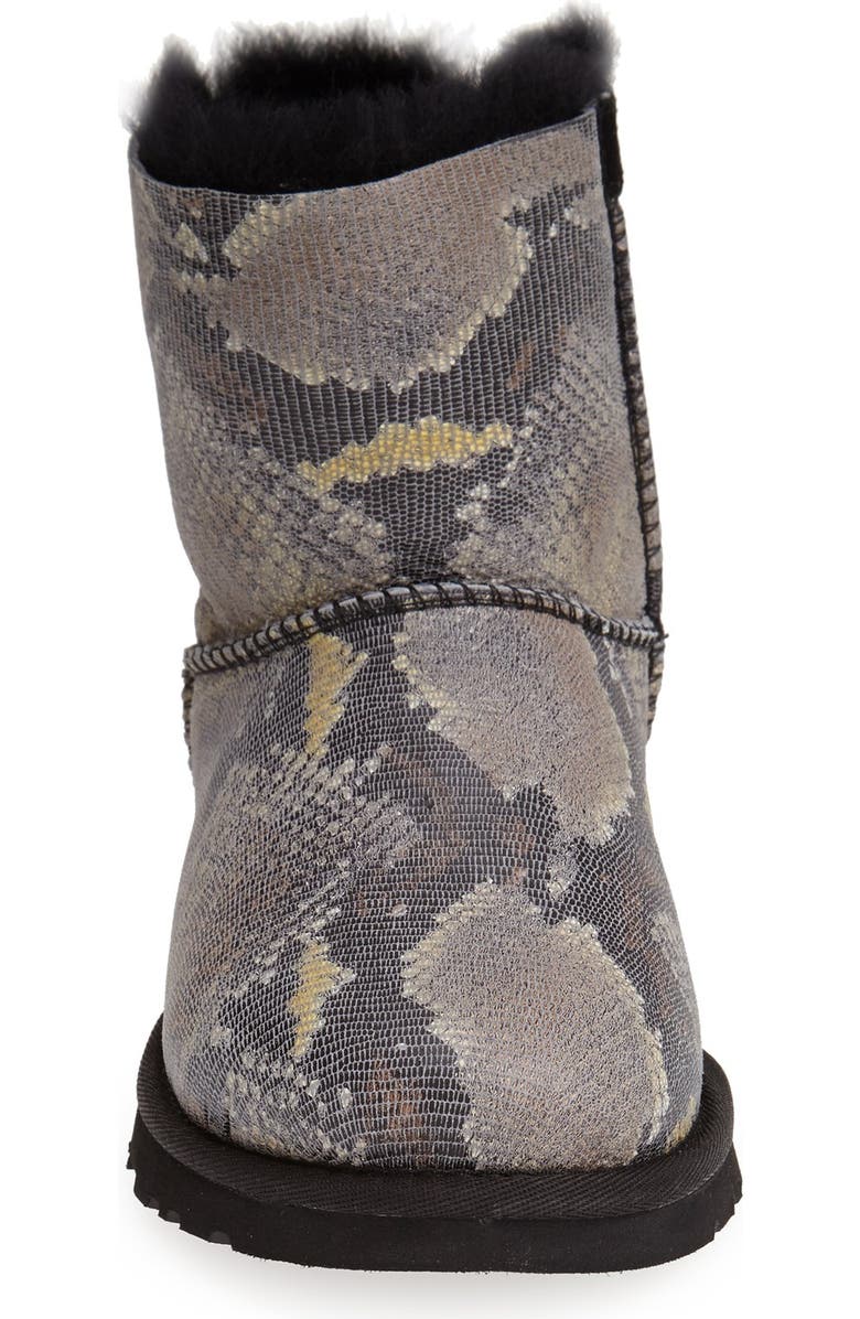 UGG<sup>®</sup> Australia 'Mini Bailey Bow' Snake Print Boot, Alternate, color,