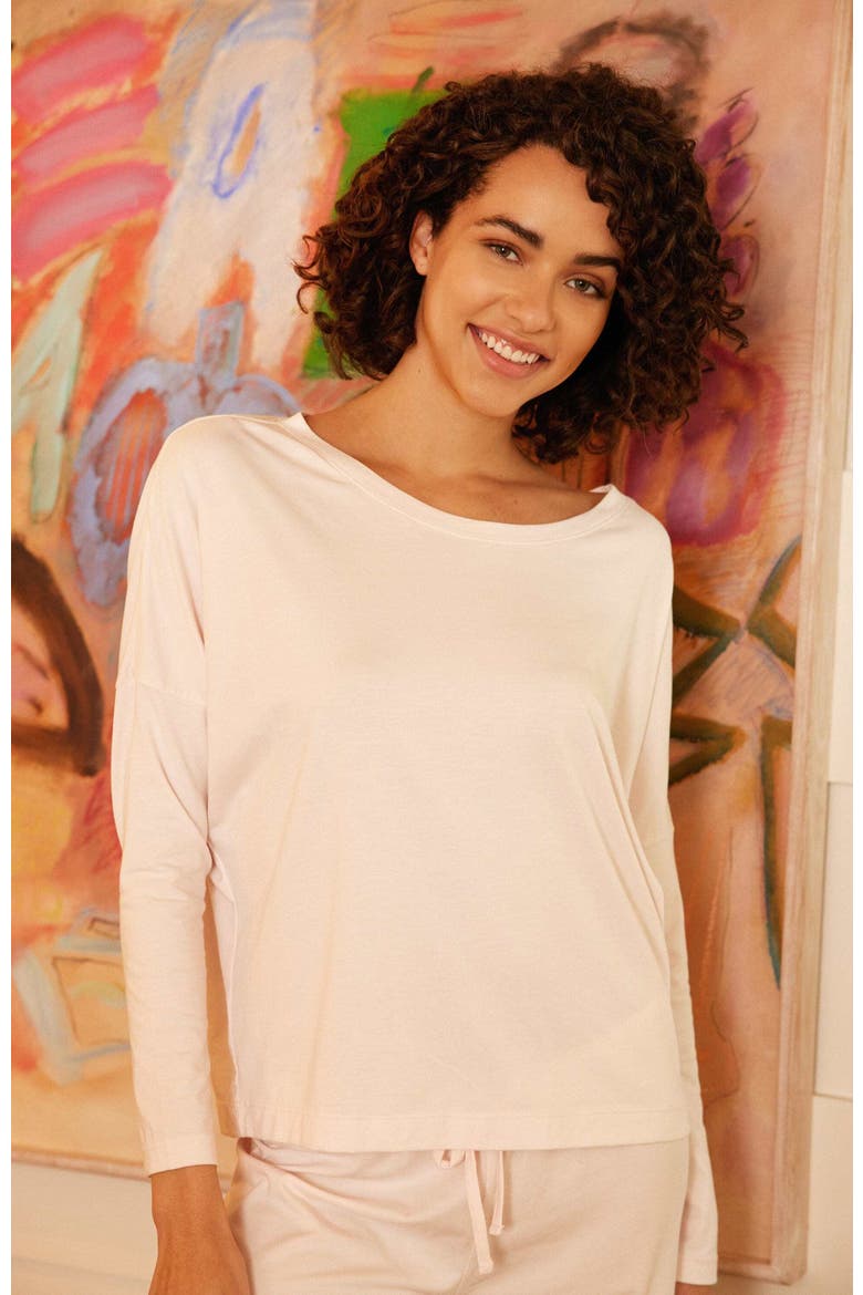 Pima Knit Pullover Set, Alternate, color, Classic Pink Moment