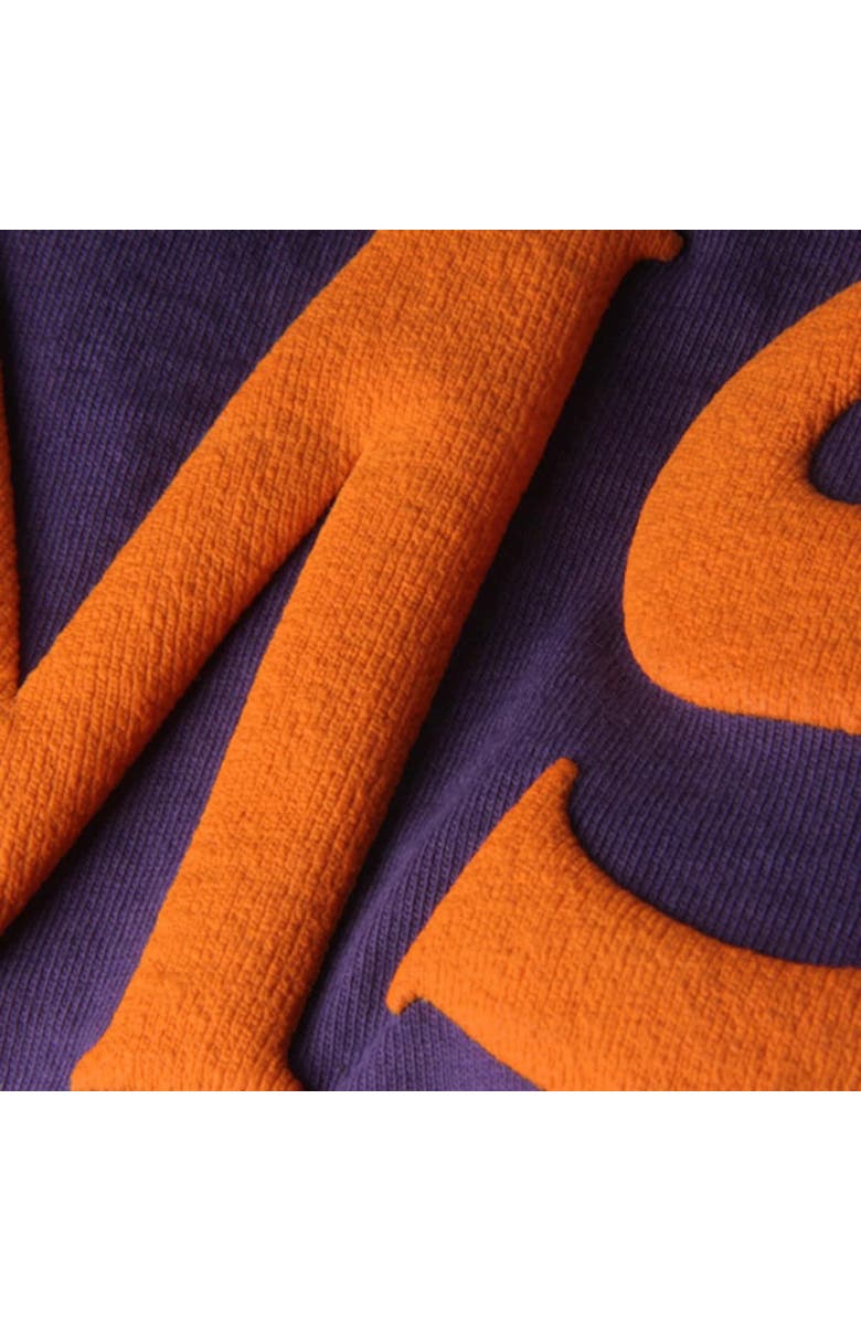 SPIRIT JERSEY Women's Purple Clemson Tigers Ombre Long Sleeve Dip-Dyed Spirit Jersey, Alternate, color,