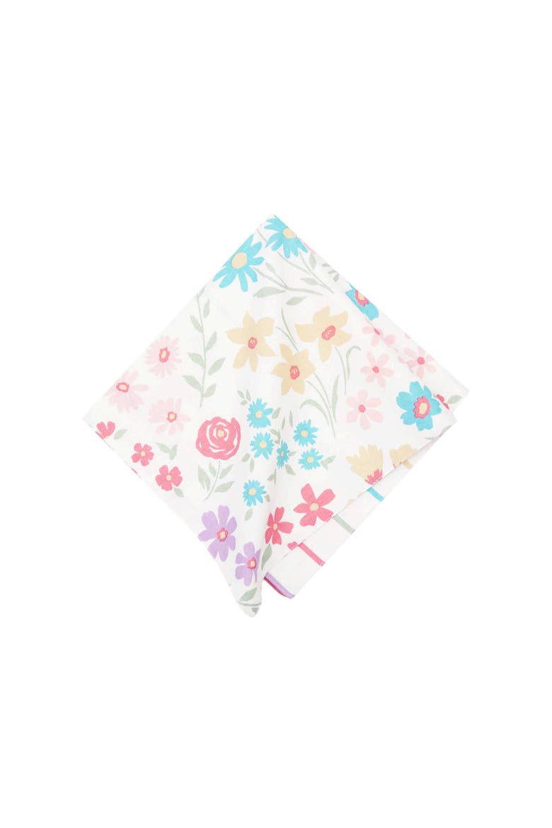 Bunnies & Blooms Napkin, Set of 6, Alternate, color, Blue