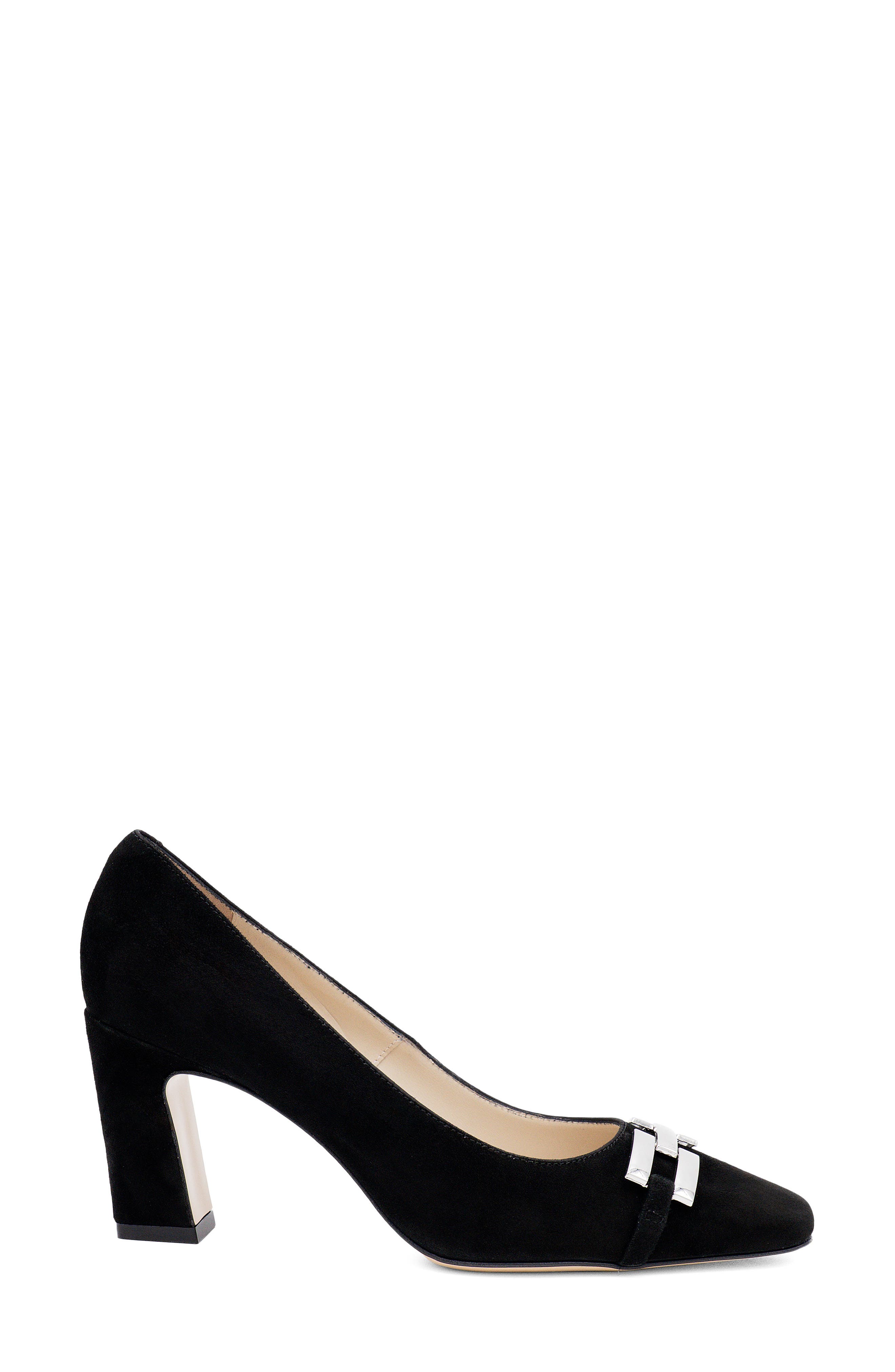 Fante Chain Detail Pump, Alternate, color, BLACK CASHMERE SILVER