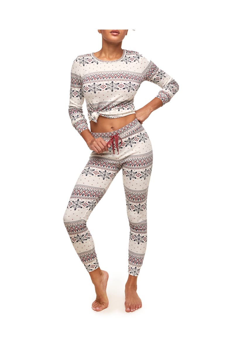 Adore Me Muriel Pajama Long-Sleeve Top & Legging Set, Main, color, 