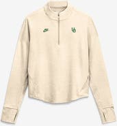 Nike Women's Nike Natural Oregon Ducks Legacy Swift Dri-FIT Half-Zip Pullover