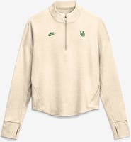 Nike Women's Nike Natural Oregon Ducks Legacy Swift Dri-FIT Half-Zip Pullover