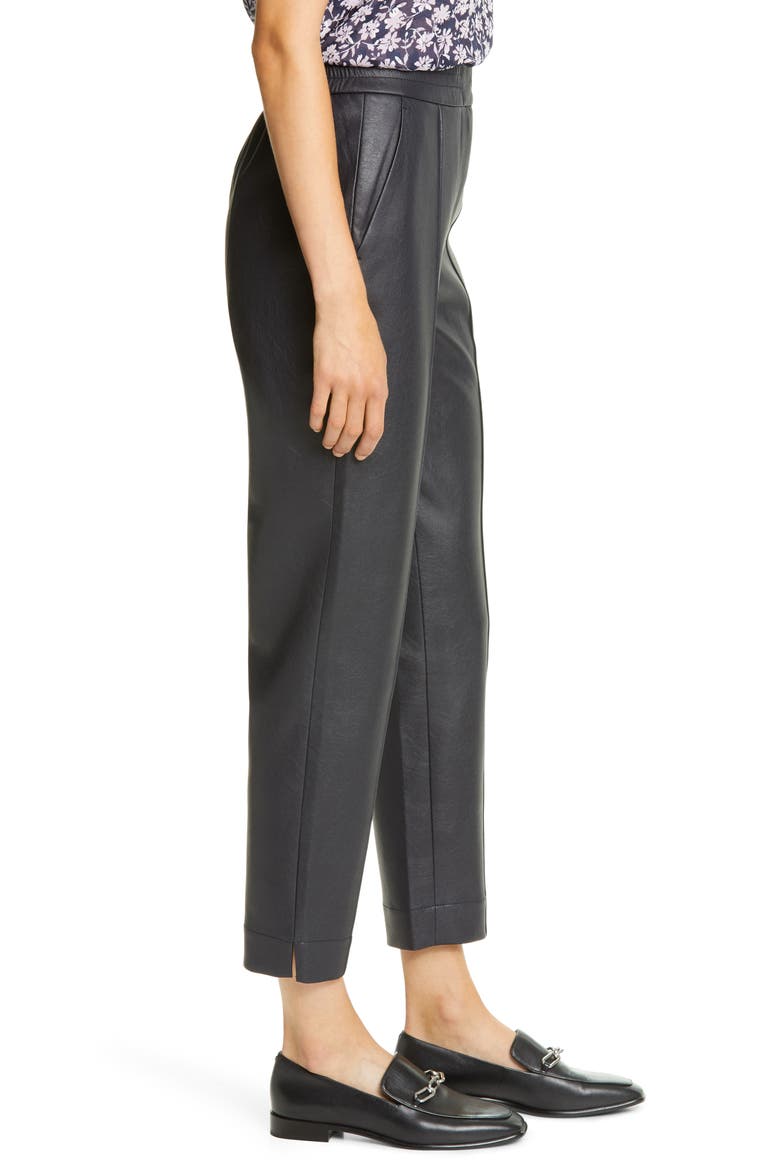 Faux Leather Pants, Alternate, color, NAVY