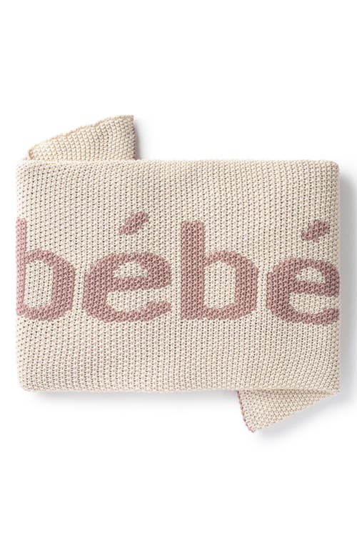 Domani Home Bébé Cotton Blanket In Ivory/blush