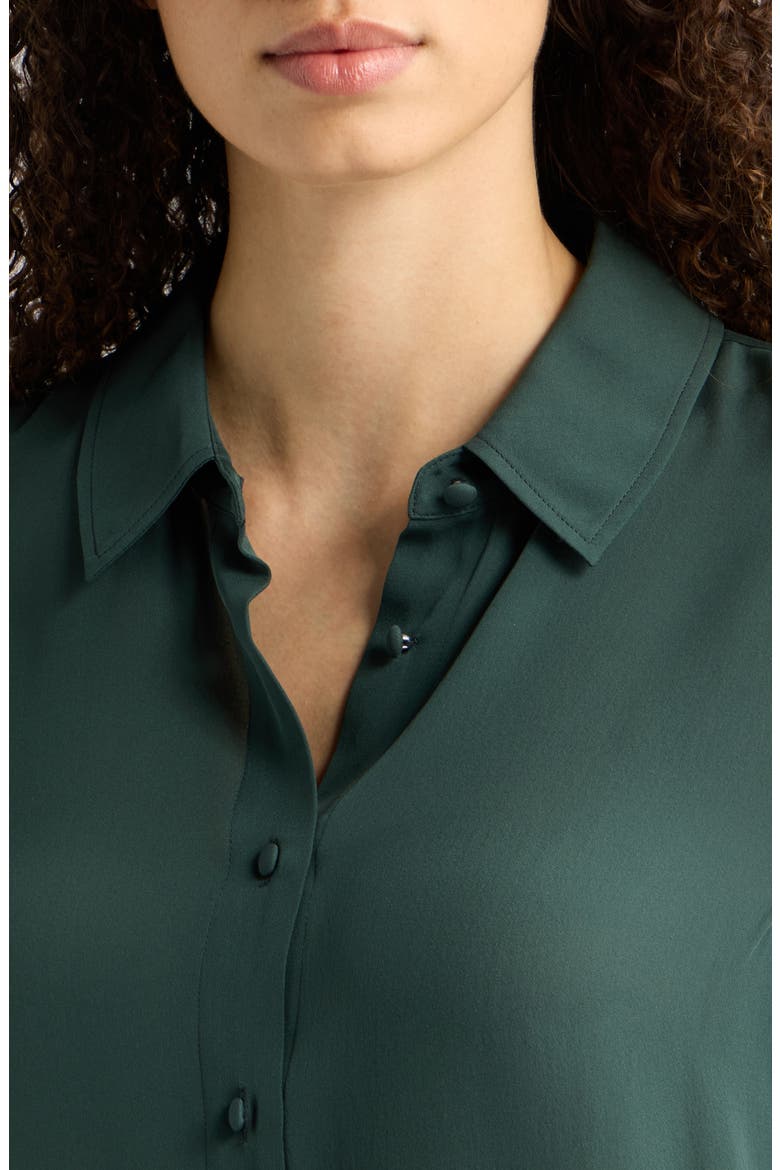The Standard Silk Shirt, Alternate, color, FOREST NIGHT
