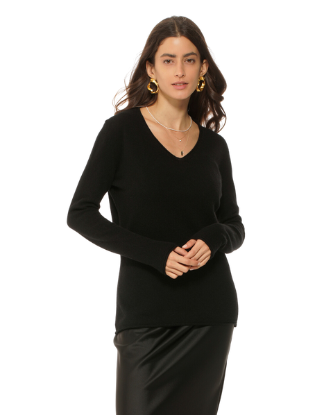 Ultra-Light Pure Cashmere V-Neck Sweater