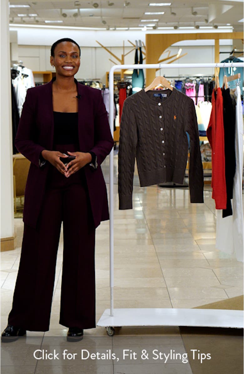 Cable Cotton Cardigan, sales video thumbnail