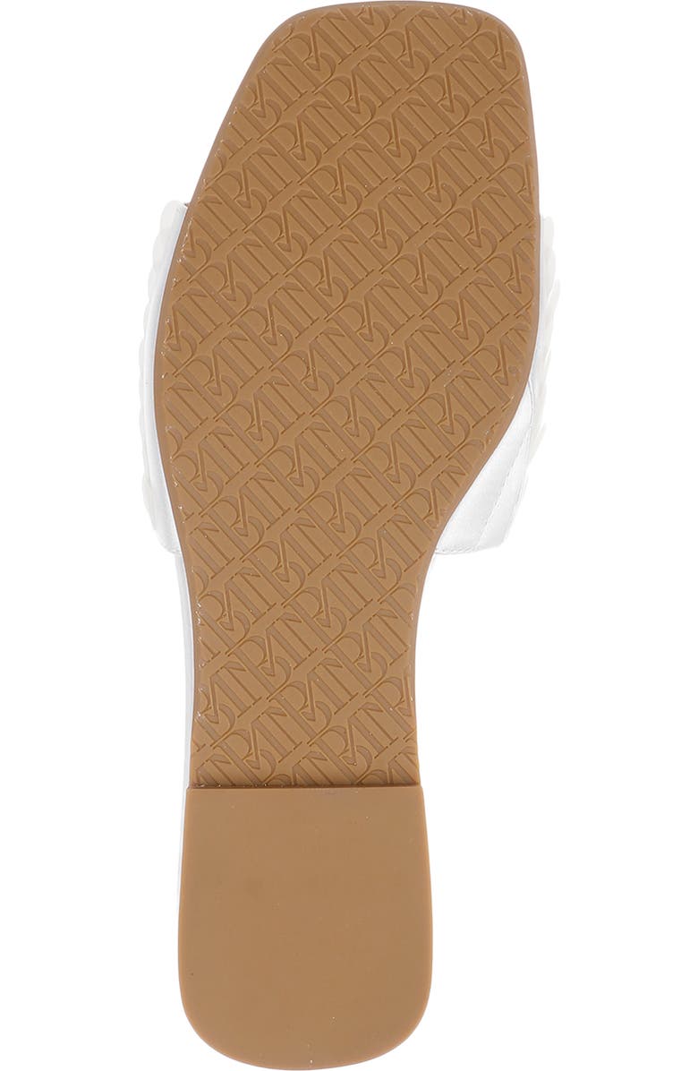 Badgley Mischka Collection Wini Slide Sandal, Alternate, color, White Satin