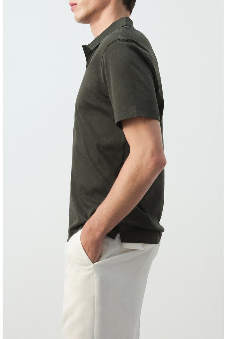 Fine Knit Cotton Polo, Alternate, color, CHOCOLATE