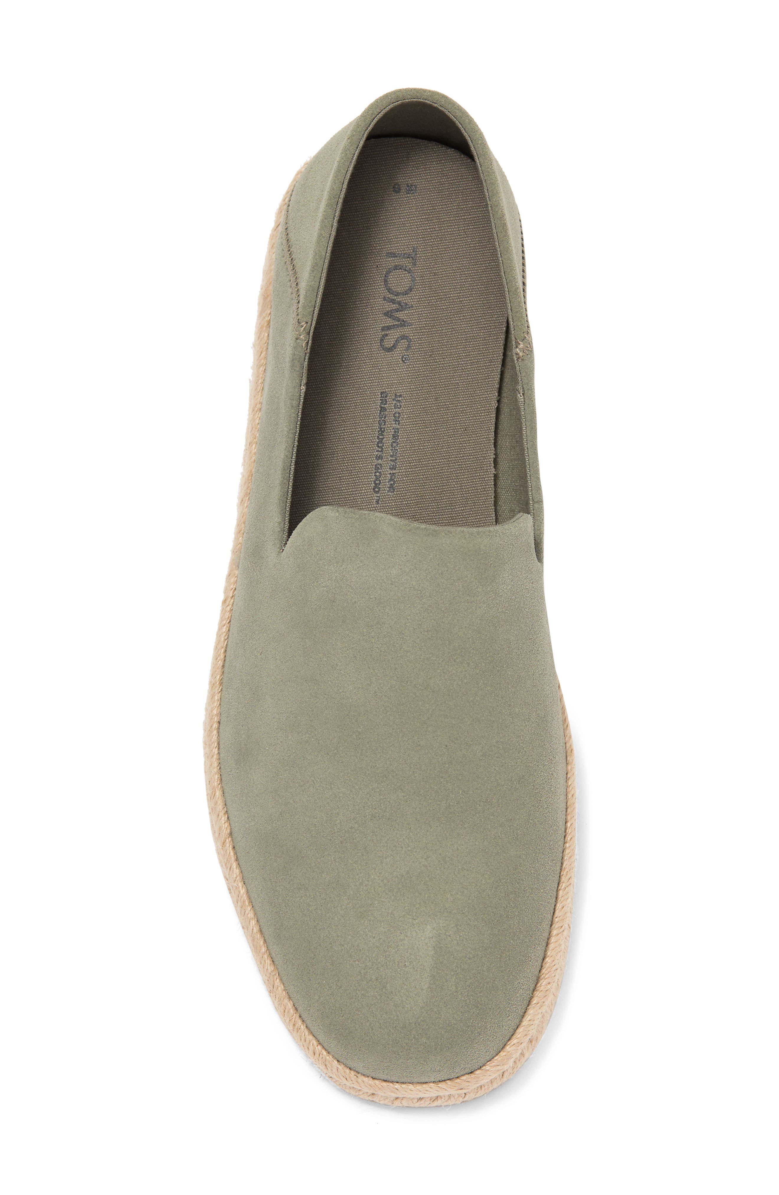 TOMS Santiago Suede Espadrille, Alternate, color, 