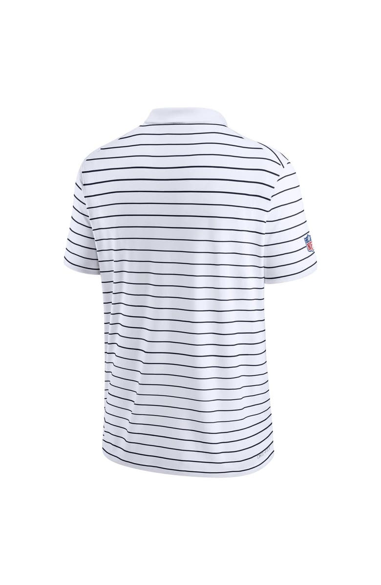 Nike Men's Nike White Denver Broncos Sideline Lock Up Victory Performance Polo, Alternate, color, 